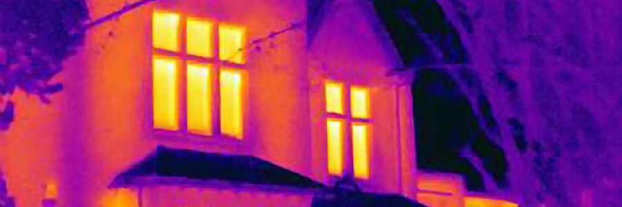 Thermografie eines Gebäudes